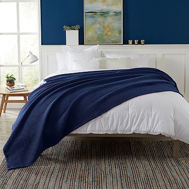 Market & Place Cotton Waffle Weave Bed Blanket