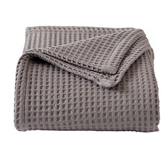 Market & Place Cotton Waffle Weave Bed Blanket