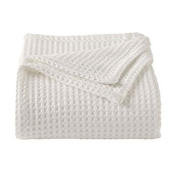 Market & Place Cotton Waffle Weave Bed Blanket