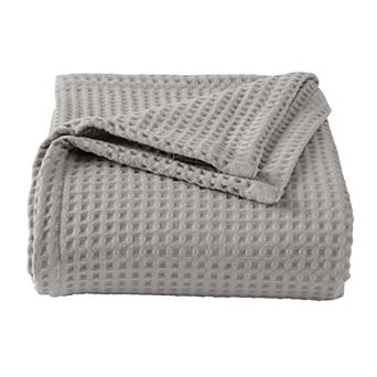 Market & Place Cotton Waffle Weave Bed Blanket