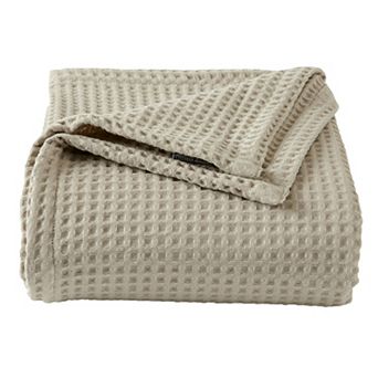 Market & Place Cotton Waffle Weave Bed Blanket