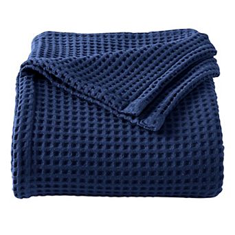 Market & Place Cotton Waffle Weave Bed Blanket