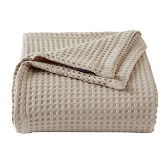 Market & Place Cotton Waffle Weave Bed Blanket