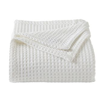 Market & Place Cotton Waffle Weave Bed Blanket