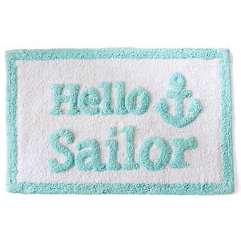 Market & Place Cotton Tufted Coastal Bath Rug