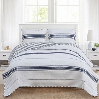 Market & Place Maeve Reversible Striped Quilt Set