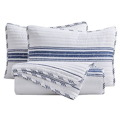 Market & Place Maeve Reversible Striped Quilt Set
