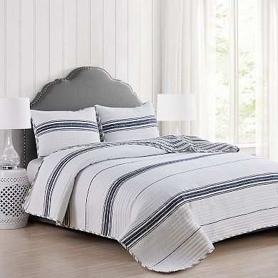 Market & Place Maeve Reversible Striped Quilt Set