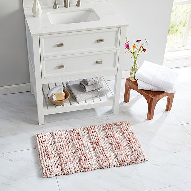 Market & Place Microfiber Textured Plush Bath Rug