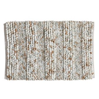 Market & Place Microfiber Textured Plush Bath Rug