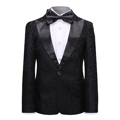 Boys 5-14 2 pc Jacquard Slim Fit One-Button Suit Formal Wedding