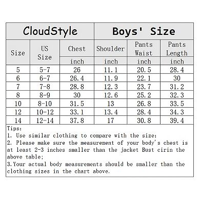 Boys 5-14 2 pc Jacquard Slim Fit One-Button Suit Formal Wedding