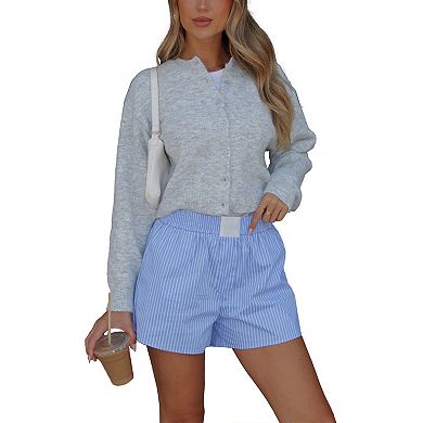 Cropped Cardigan Sweaters for Women Lightweight Crop Cotton Knit Fall Outfits Fashion Sweaters 2025