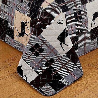 Market & Place Everest Reversible Lodge Printed Quilt Set