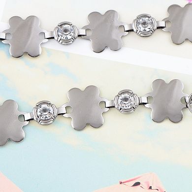 Women's Linked Flower Waist Chain with Adjustable Extender