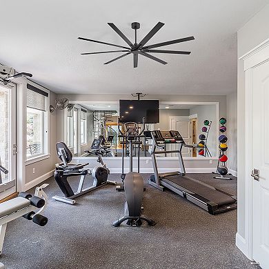 84-Inch Ceiling Fan Without Light, 9 Reversible Blades, 3 Downrods (8/12/24-Inch), Remote Control