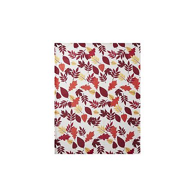 Kate Aurora Oversized Autumn Leaves Ultra Soft and Plush Throw Blanket