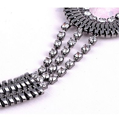 Women's Bow Waist Chain with Crystal Accents and Adjustable Extender