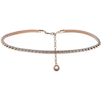 Women's Rhinestone Studded Waist Chain with Drop Charm Accent