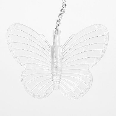 Butterfly String Curtain Lights USB Powered, 96 Colorful LEDs, 8 Modes, Remote, 11.5ft