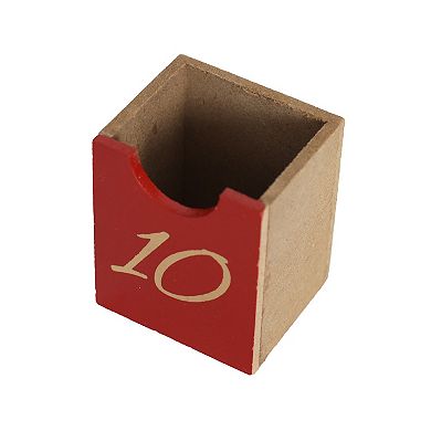 Polar Elegance LED Wooden Nativity Advent Calendar House with 24 DrawersFoldable Holiday Gifts