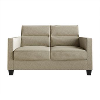 Minimalist Linen Love Seat