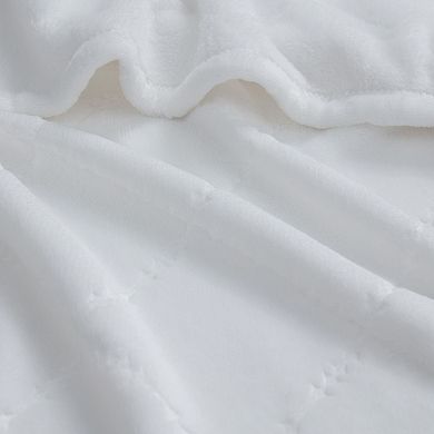 Kate Aurora Ultra Plush Contemporary Geometric Hypoellergenic Accent Throw Blanket