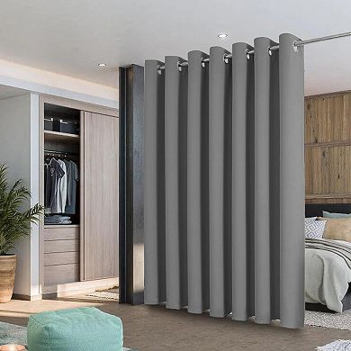 Kate Aurora 1 Piece 100 Percent Hotel Level Blackout Extra Wide Window Curtain Panel