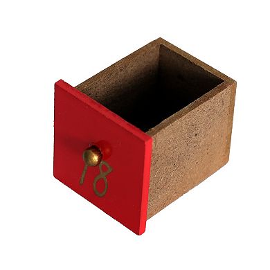 Polar Elegance Wooden Christmas Advent Calendar with 24 Drawers with Nativity Scene
