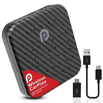 Pyle Wireless Carplay & Android System iA Box (PAS20BD) - USB Connection, Black Pattern Finish