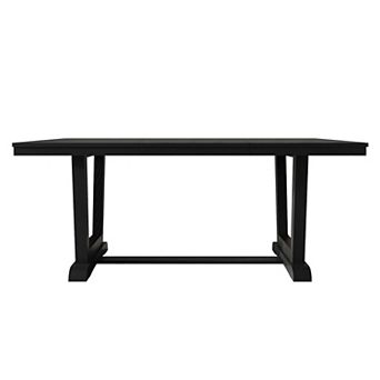 Farmhouse 66'' L Dining Table in Black