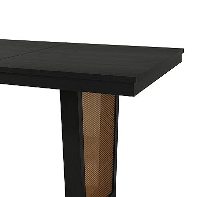 Farmhouse 66'' L Dining Table in Black