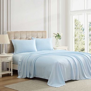 Laura Ashley Satin Bliss Sheet Set with Pillowcases
