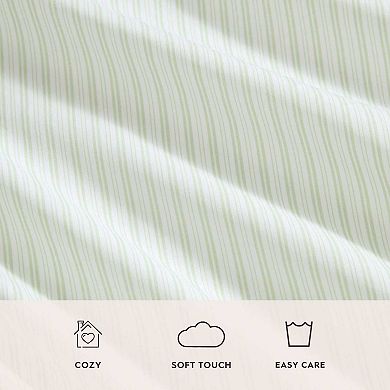 Laura Ashley Cotton Sheet & Pillowcase Set