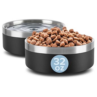 PetMaker Stainless Steel Dog Bowl 2 pc Set