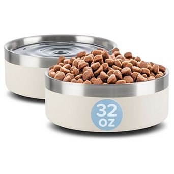 PetMaker Stainless Steel Dog Bowl 2 pc Set