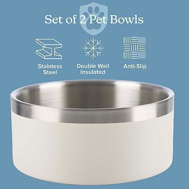 PetMaker Stainless Steel Dog Bowl 2-pc. Set