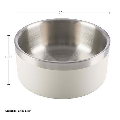 PetMaker Stainless Steel Dog Bowl 2-pc. Set