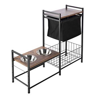 PetMaker Elevated Dog Bowls with Storage