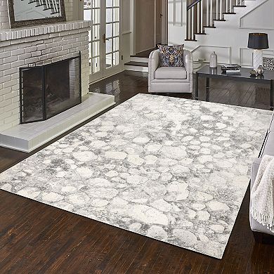 Gertmenian Blayne Basalt Modern Camouflage Area Rug