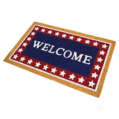 Americana Welcome Stars Coir 18x30 Doormat