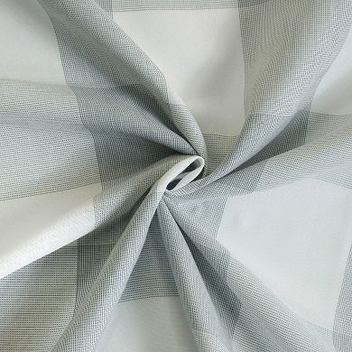 100% Polyester Genesis Light Filtering Plaid Woven Grommet Curtain Panel