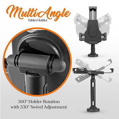 Pyle PSPADLK8 Anti-Theft Tablet Security Stand Kiosk, Locking Table Mount for iPad, Kindle