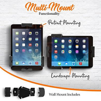 Pyle PSPADLK8 Anti-Theft Tablet Security Stand Kiosk, Locking Table Mount for iPad, Kindle