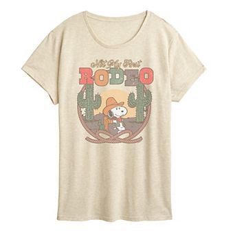Women's Peanuts Snoopy Not My First Rodeo Graphic Tee