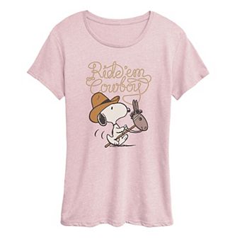 Women's Peanuts Snoopy Ride 'Em Cowboy Graphic Tee