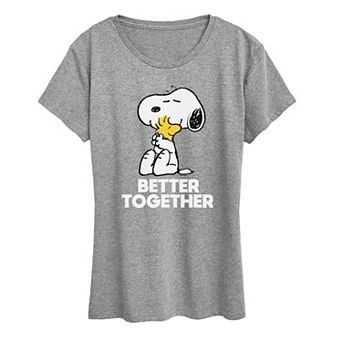 Women's Peanuts Snoopy & Woodstock Better Together Graphic Tee