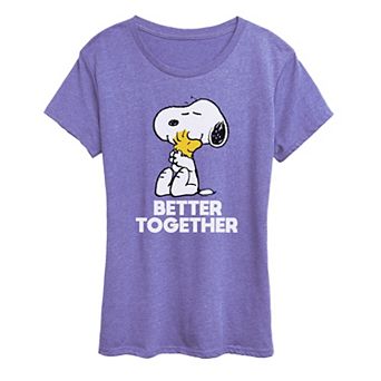 Women's Peanuts Snoopy & Woodstock Better Together Graphic Tee