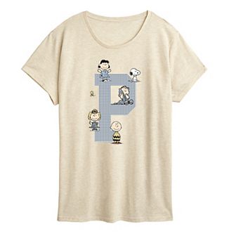 Women's Peanuts Collegiate Letterman Graphic Tee