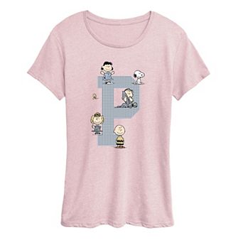 Women's Peanuts Collegiate Letterman Graphic Tee
